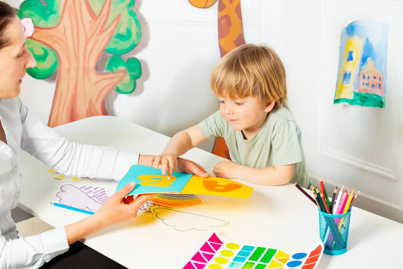 Engaging child therapy session at Education Behavior Consultants focusing on child development and behavioral support.