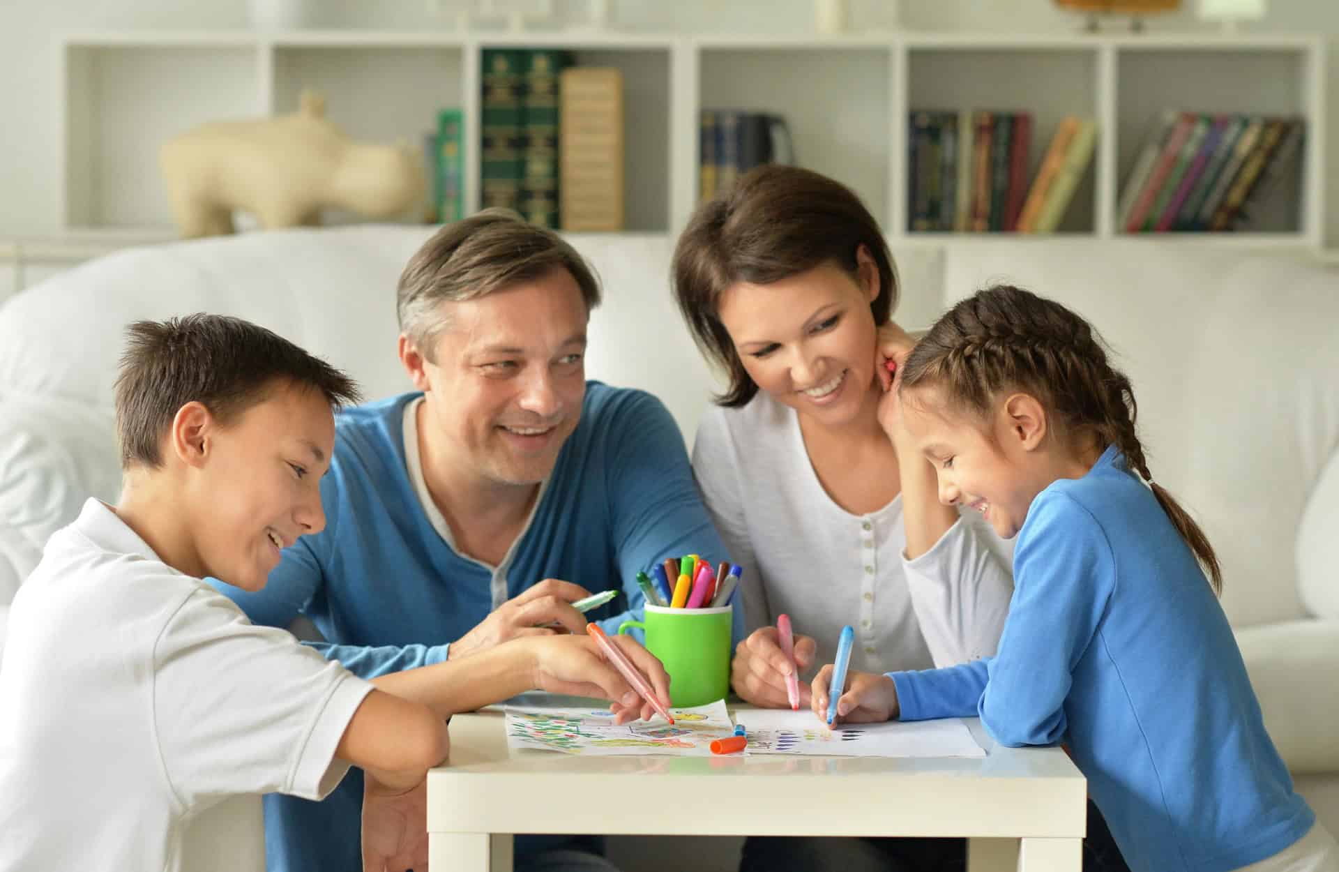 Engaging family reading and educational activities with children and parents for learning support.